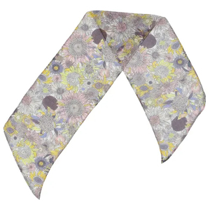 Pañuelos personalizados de alta calidad con estampado exclusivo de diseñador, versión artística, elegante pañuelo para mujer con diseño floral. - Product Image 2