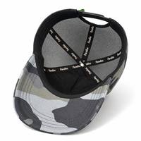 Gorra Trucker de Camuflaje Personalizada con Panel de Parche de Velcro, Gorra Trucker Táctica con Visera Curva y Parte Trasera de Malla