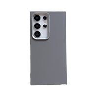 Coque de protection antichoc pour téléphone portable S26U/S24FE/S25A37A56, design simple et uni, toucher doux et haut de gamme