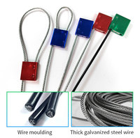 Sello de Seguridad Autoblocante de Un Solo Uso, Antirrobo, Cable de Alta Resistencia, Aleación de Aluminio y Acero Q235A, Diseñado para Seguridad