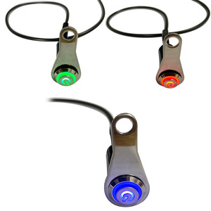 Mochi Motorcycle <b>Switch</b> Single Hole Indicator <b>Light</b> <b>Waterproof</b> Modified Steering Control For Off Road Vehicle - Product Image 2