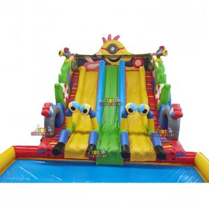 Tobogán Acuático Inflable Gigante de Fábrica, Parque Acuático Inflable con Tobogán y <span class=keywords><strong>Piscina</strong></span> para Playas y Parques - Product Image 6