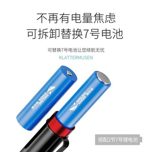 Mini linterna UV Smiling Shark de 29 g, linterna portátil ultraligera con llavero - Product Image 2