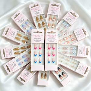 <span class=keywords><strong>Uñas</strong></span> <span class=keywords><strong>Postizas</strong></span> Almendradas Medianas al por Mayor, Personalizadas OEM, Directo de Fábrica, Suministro de <span class=keywords><strong>Uñas</strong></span> de Marca Privada, Listas para Enviar a Granel para Salones - Product Image 3