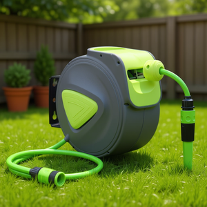 Avvolgitubo automatico a parete da 10 m (32,8 piedi) con diametro di 1/2 pollice per uso in giardino - Product Image 2