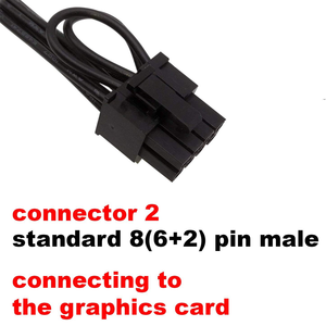 Câble d'alimentation pour carte vidéo Mini PCI-e 6 broches vers 8 broches (6+2 broches) pour <span class=keywords><strong>Mac</strong></span> Pro/<span class=keywords><strong>G5</strong></span> en plastique - Product Image 3
