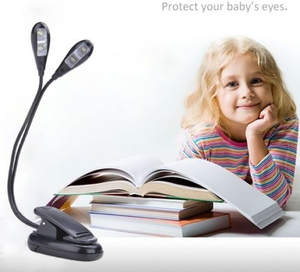Prix de gros Lampe de lecture LED / Lampe de pupitre / Lampes <span class=keywords><strong>à</strong></span> pince et portables pour piano, voyage, <span class=keywords><strong>liseuse</strong></span> électronique avec bras doubles - Product Image 2