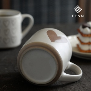 Taza de Té Japonesa Vintage FENN, Taza de Leche o Agua <span class=keywords><strong>para</strong></span> <span class=keywords><strong>Desayuno</strong></span>, Taza de Cerámica con Corazón, Taza de Café de Gres con Puntos, Taza de Arcilla, Taza de Regalo Personalizada - Product Image 3