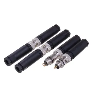 WBO M8 M12 Connector 8mm 12mm Locking Thread 3 Pin Fast Connector Male To Female Arrangements For Solder Cup Or PCB