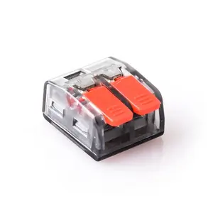 Venda quente 2P Conector de conexão rápida pequena de pressão em conectores compactos alavanca mini fio terminal bloco conector