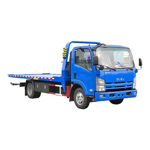 Camión Grúa de Plataforma Plana Isuzu 4x2 de 3 Toneladas con Tecnología Japonesa, Cama Abatible Completa y Elevador de Ruedas - Product Image 1
