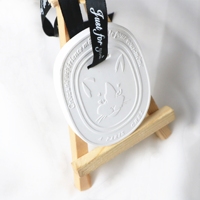 Diffuseur d'huiles essentielles en céramique suspendu avec logo personnalisé, pierre aromatique, parfum d'ambiance pour la maison, purificateur d'air