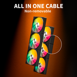 <span class=keywords><strong>UpHere</strong></span> Tout en Un 120mm ARGB Châssis CPU Refroidisseur Ventilateurs DC 12V Silencieux PWM Ventilateurs De Refroidissement - Product Image 3