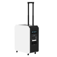 Générateur de secours pour voiture CXS Solar 2000W avec batterie LiFePO4, écran LCD, protection IP21, énergie d'urgence