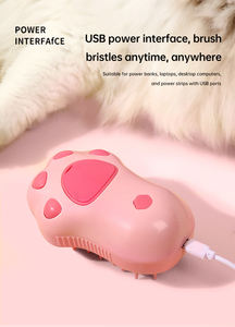 Spazzola a Vapore Multifunzionale 3-in-1 per Gatti con Funzione di Autopulizia, Pettine Massaggiante in ABS con Alimentazione a Batteria - Product Image 6