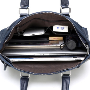 Bockles Porte-documents d'affaires pour homme 14 pouces en tissu Oxford imperméable, sacoche pour ordinateur portable, sac à bandoulière, sac de voyage - Product Image 5