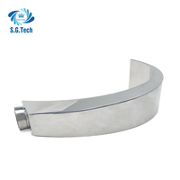 304/316 acier inoxydable piscine rideau d'eau jardinage pour couronne d'eau mur extérieur cascade spa cascades