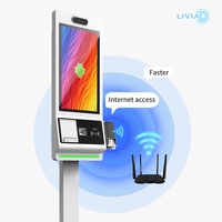 Usine OEM Android Support de sol Terminal de paiement en libre-service intérieur Kiosques de paiement à écran tactile capacitif