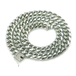 Helado collar de gargantilla de oro hielo cubano <span class=keywords><strong>Franco</strong></span> collar de cadena - Product Image 2