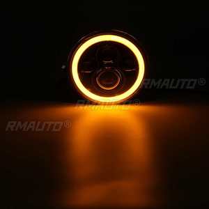 Faro LED Universal para motocicleta de 7 ", faro delantero para coche, faro delantero para <span class=keywords><strong>Moto</strong></span> para <span class=keywords><strong>BMW</strong></span> Cafe Racer Chopper Harley <span class=keywords><strong>Touring</strong></span> Ultra - Product Image 5