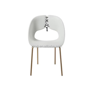 Chaise de salle à manger moderne en plastique jaune, légère et durable pour <span class=keywords><strong>restaurant</strong></span> - Product Image 3