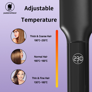 Lisseur électrique professionnel de qualité salon avec logo personnalisé, affichage de la température LCD, revêtement céramique PTC pour le lissage des cheveux, idéal pour les hôtels - Product Image 2