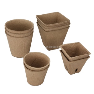 Pots d'ensemencement de fleurs <span class=keywords><strong>en</strong></span> pâte à papier biodégradable écologique Pots de plantation Pots de tourbe <span class=keywords><strong>pour</strong></span> chaîne de traînée de serre - Product Image 1