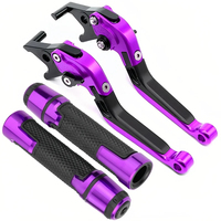 Ensemble de leviers de frein et d'embrayage CNC réglables et embouts de guidon, accessoires de remplacement pour scooter 160cc