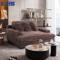 MANWAH CHEERS-Sofá cama extragrande para sala de estar, mueble cómodo de tela Premium