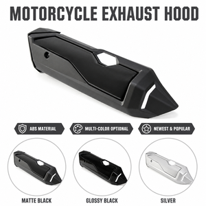 Cache-tuyau d'échappement, protection thermique, capot d'échappement pour Honda FORZA350 NSS350 NSS250 2021-2026 Noir mat, noir brillant, argent - Product Image 6