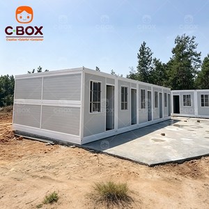 Cbox Unités de bureau préfabriquées à montage facile, modulaires et mobiles, pour secours en cas de catastrophe, maison conteneur pliable de 20 pieds pour camp minier et stockage - Product Image 3