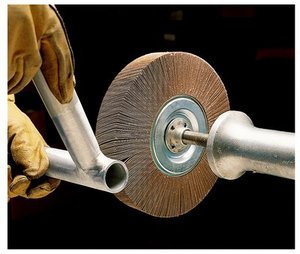 Disco de Lijado <span class=keywords><strong>para</strong></span> Pulir Acero Inoxidable - Rueda Abrasiva de Tela de <span class=keywords><strong>Esmeril</strong></span> <span class=keywords><strong>para</strong></span> Desbarbar Metal y Acabado de Superficies - Product Image 2