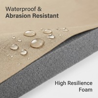 Matelas de camping auto-gonflant double de 5 cm, mousse de luxe pour le glamping, idéal pour les centres de villégiature et les Airbnb haut de gamme