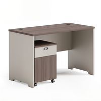 Bureau de travail moderne en gros avec armoire de rangement mobile intégrée, table d'ordinateur pour personnel, idéal pour les grands projets de bureaux