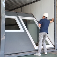 Petite maison mobile pliable mobile à prix abordable maison préconstruite conteneur portable fabrication futuriste