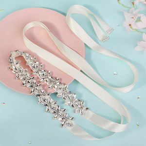 महिलाओं की शादी के भोज के लिए बॉडी चेन नई क्रिस्टल गैंडे रिबन बेल्ट - Product Image 4