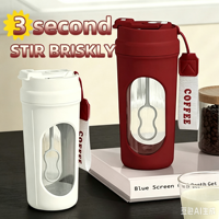 Gobelet mélangeur automatique électrique pour café et lait en poudre - Shaker de fitness en plastique pour adultes