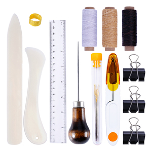 BLF-036 13pcs Practical <strong>Leather</strong> Processing <strong>Tools</strong> DIY Sewing Kit <strong>Leather</strong> <strong>Tools</strong> Working - Product Image 1