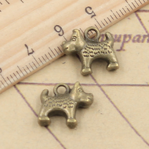 Ciondoli cane dalmata 13x14mm ciondoli Color argento tibetano gioielli antichi che fanno fai da te artigianato fatto a mano - Product Image 4