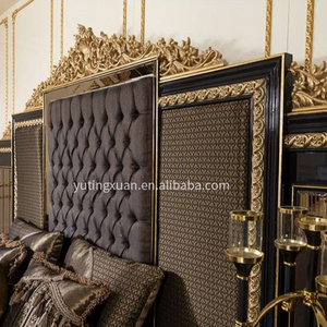 Классический стиль King Size деревянная кровать из массива дерева мебель для спальни роскошный набор для спальни в помещении