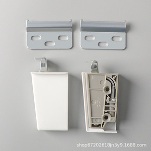 Supports de suspension pour armoire en plastique ABS, fixation murale dissimulée avec couvercle pour accessoires de quincaillerie d'armoire - Product Image 4