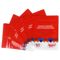 Sachets d'emballage de sucre MOQ200, petit lot personnalisé, sacs en plastique à fermeture éclair sur trois côtés pour moules