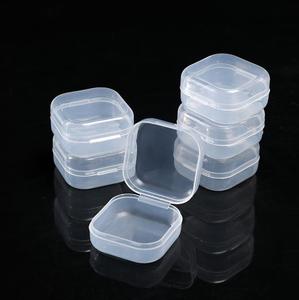 Wholesale Mini Small Square Clear Plastic <strong>Storage</strong> <strong>Box</strong> With Lid Multifunctional Jewelry Bead Necklace Organizer Boxes - Product Image 2