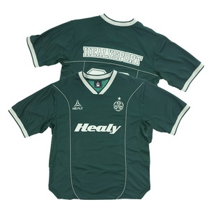 Ensembles de maillots de football personnalisés, style rétro, respirants, légers, teints dans la masse, extensibles et à séchage rapide, unisexes, pour l'été - Product Image 3