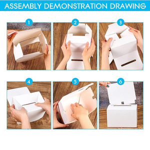 Xổ Số lá phiếu gây quỹ hộp các tông với khe cắm vé có thể tháo rời tiêu đề Quyên góp từ thiện thu thập thẻ Hội Đồng Quản trị Hộp bao bì - Product Image 2