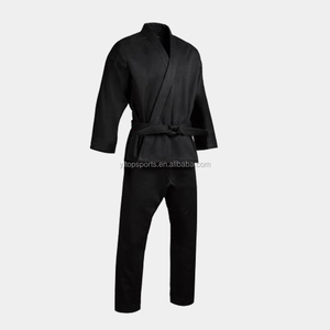 100% cotton thoải mái Đen võ thuật Karate đồng phục, Karate <span class=keywords><strong>gi</strong></span> - Product Image 2
