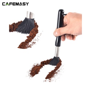 Moulin à café Barista à Long manche en bois, <span class=keywords><strong>brosse</strong></span> de nettoyage de poudre, Machine à café, manche en bois, poils de cochon, Espresso - Product Image 6