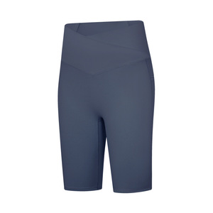 Nuevos <span class=keywords><strong>Leggings</strong></span> Deportivos de Yoga con Cintura Cruzada, Bolsillos Laterales Dobles, Línea en T, Alta Elasticidad, Levanta Glúteos, Shorts de Cinco Minutos para Gimnasio, Yoga - Product Image 6