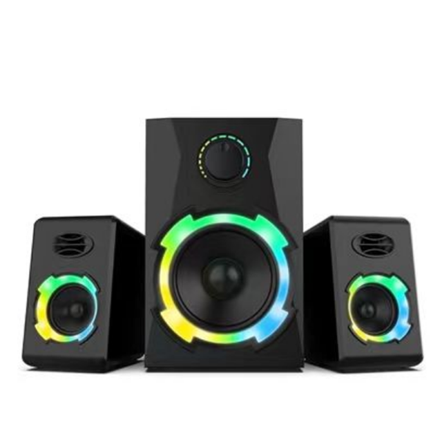 AC for  2.1 Channel Computer PC Speakers with Subwoofer for Gaming with USB Support and SD&USB Play