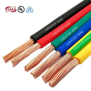 600V 1.5mm2 2.5mm2 3.5mm2 5.5mm2 10mm2 Copper Solid Building Wire 500Ft 12 Gauge Black Stranded Copper Electrical Wire Cable